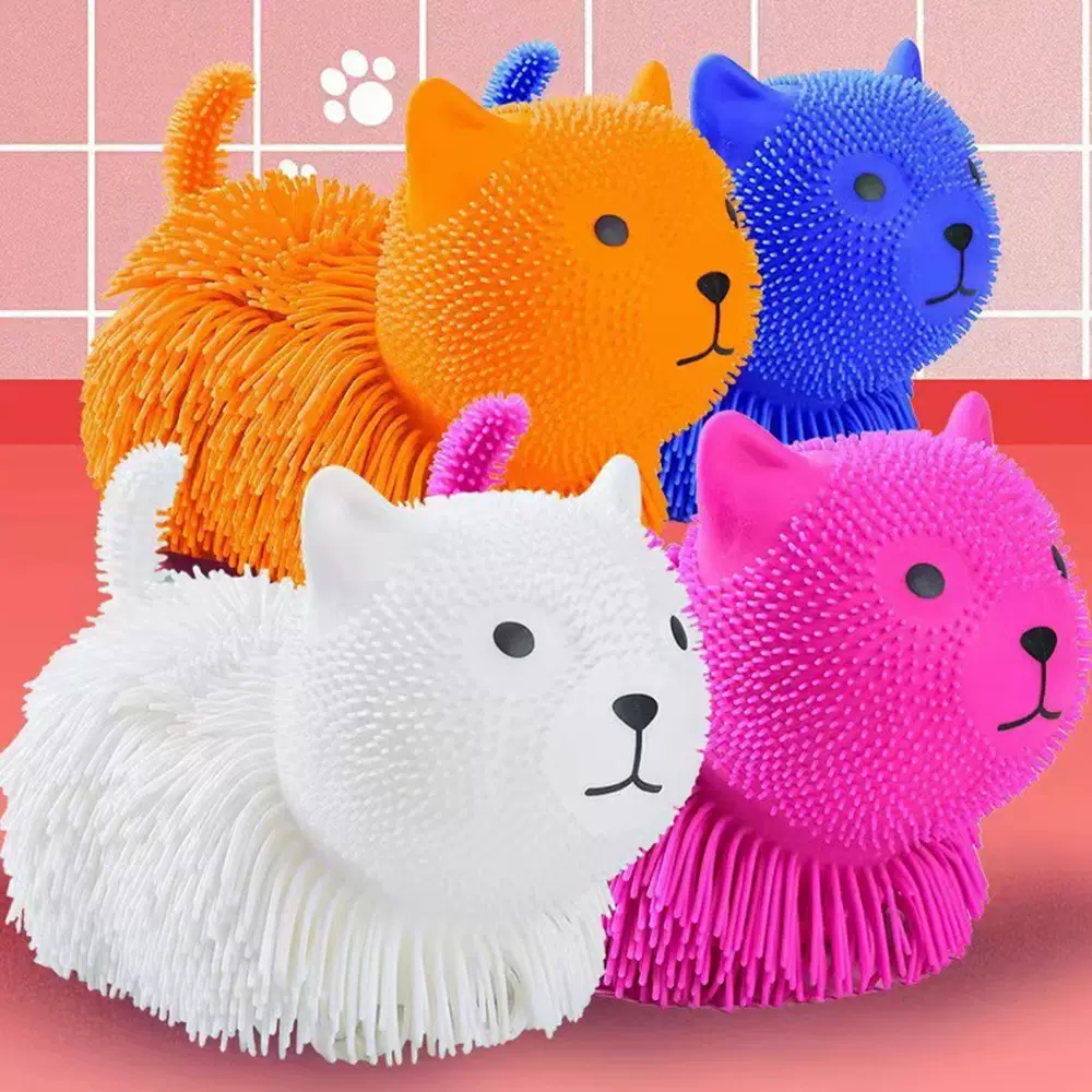 仿真动物密毛发泄球网红猫咪手抱挤解压球儿童捏捏乐整蛊玩具大号
