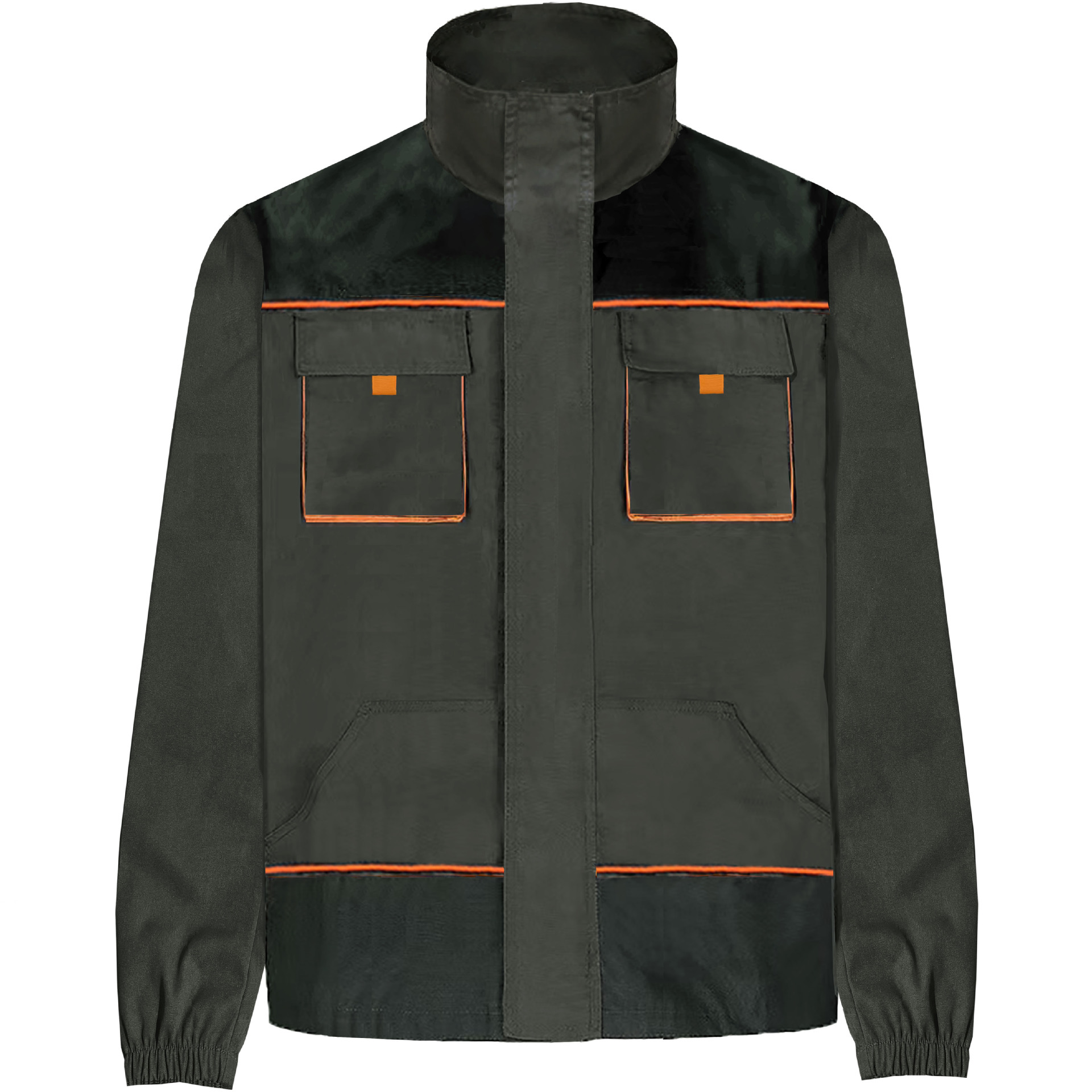 Chaqueta de una sola pieza de lona gris oscuro