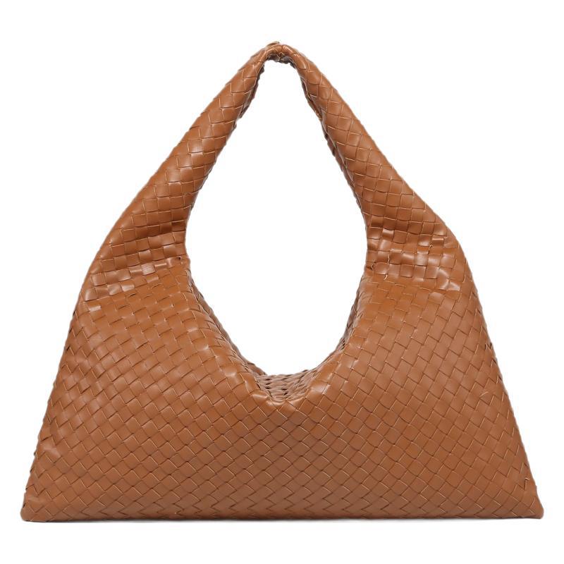 Handwoven Shoulder Bag For Women Large Capacity Solid Colour Style_voghion.com