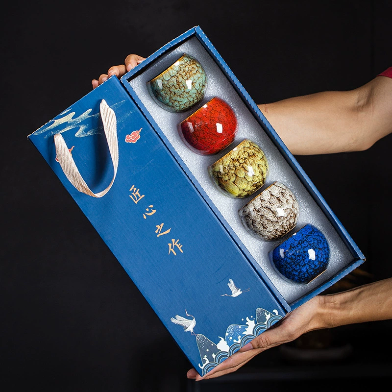 Керамическая печь превращается в чайную чашку из пяти элементов