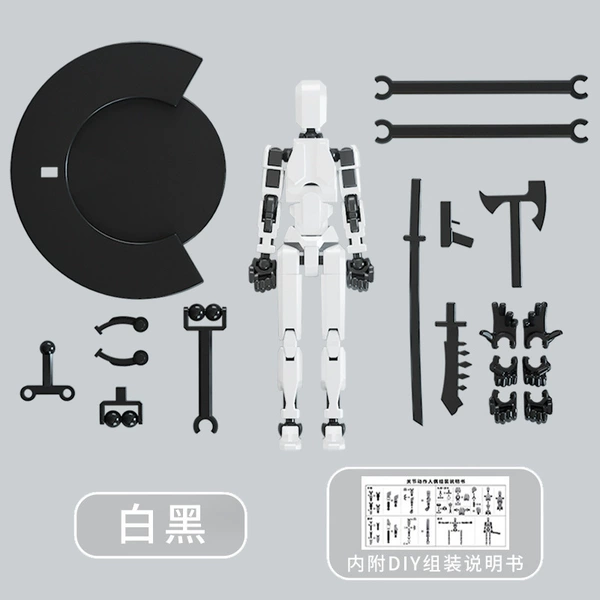 [Bring a bracket] Classic white and black (4 weapons+3 sets of hand)