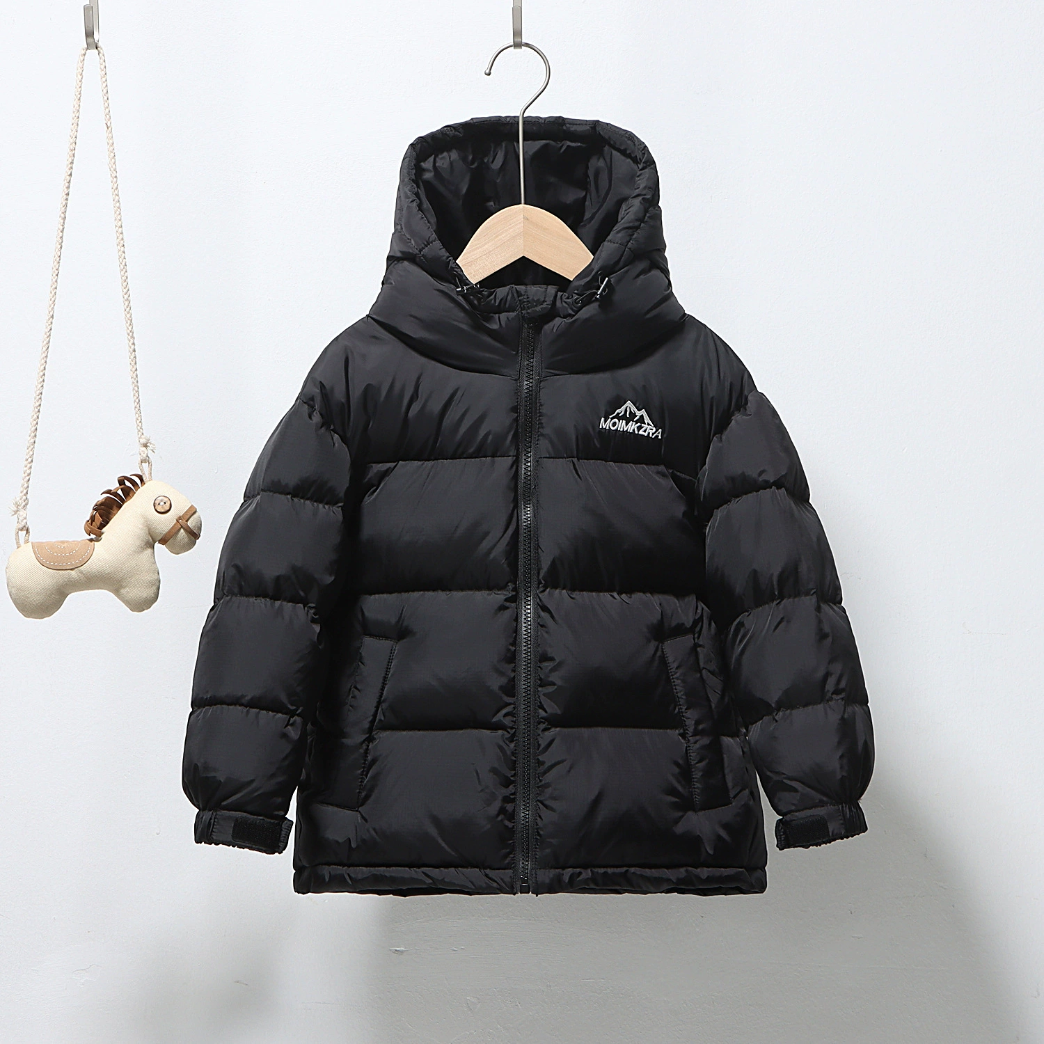 Бархатная демисезонная тёплая куртка-пуховик для мальчиков, утка пух