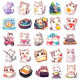 50 Cute Cats Diary Japanese Adorable Cartoon Graffiti Stickers Adorable Cats Daily Stickers