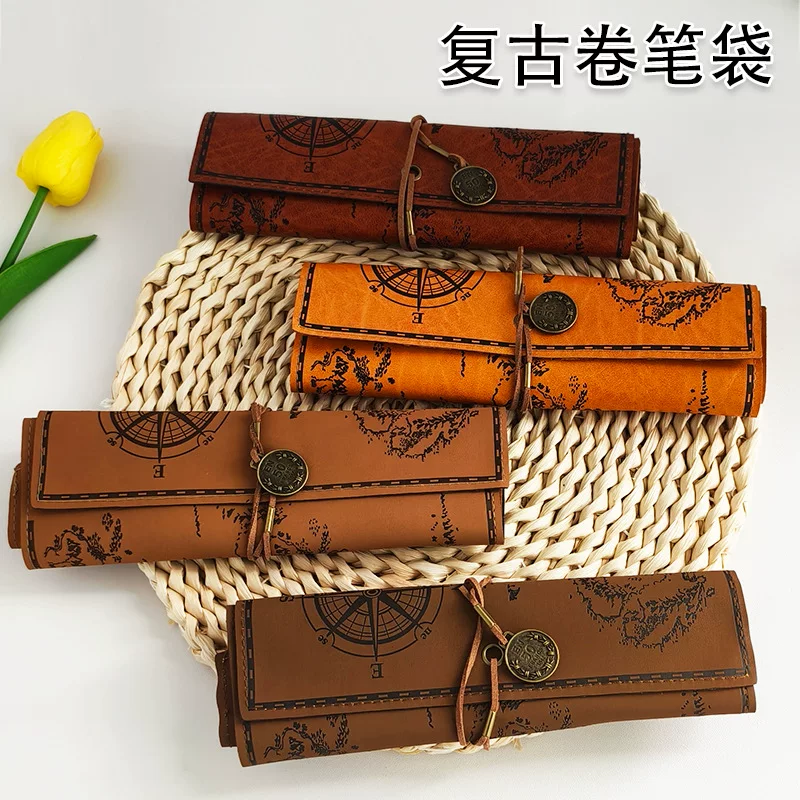 Storage system, retro pencil case, capacious sharpener, curtain for students