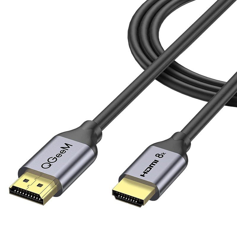 QGeeM 8KHDMI HD cable HDMI2.1 cable de vídeo 4K144HZ compatible con TV proyector Blu-ray