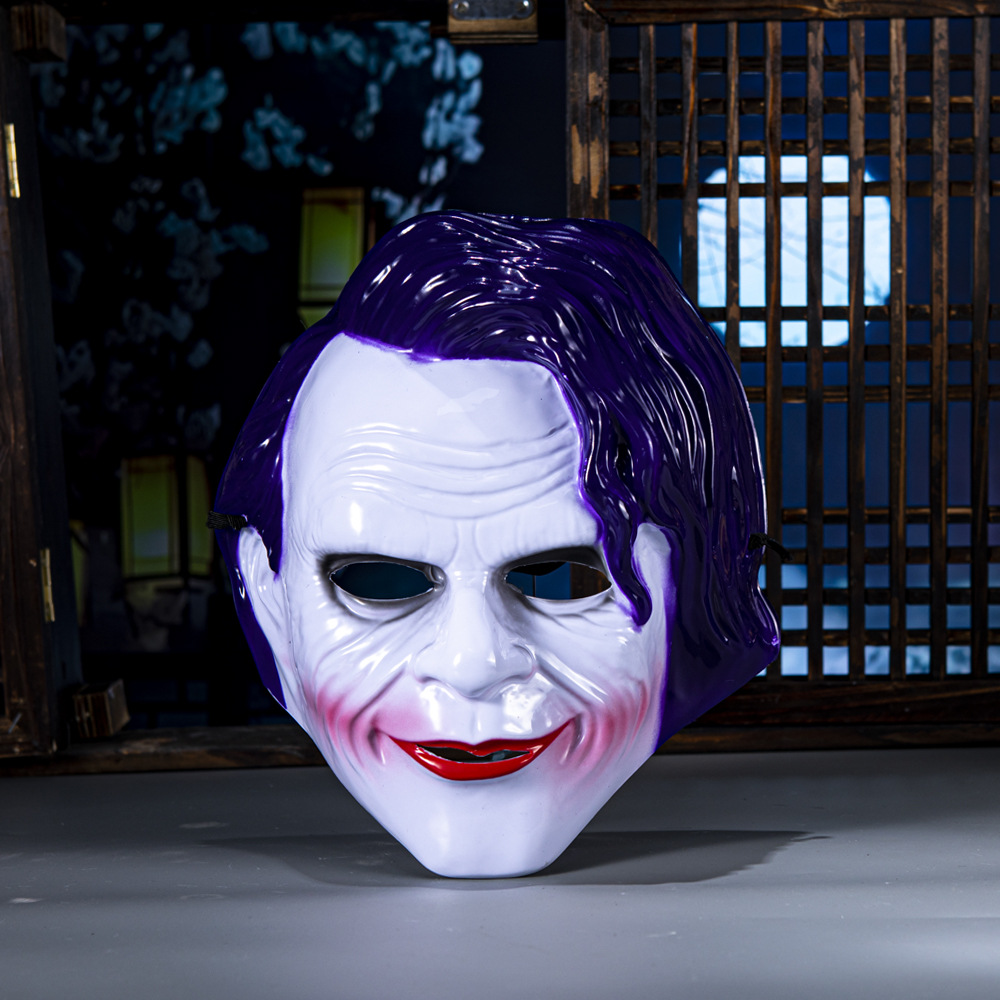 COS Halloween cabello verde payaso noche oscura Rise Dress Up Boutique Máscara de terror Máscara de Halloween