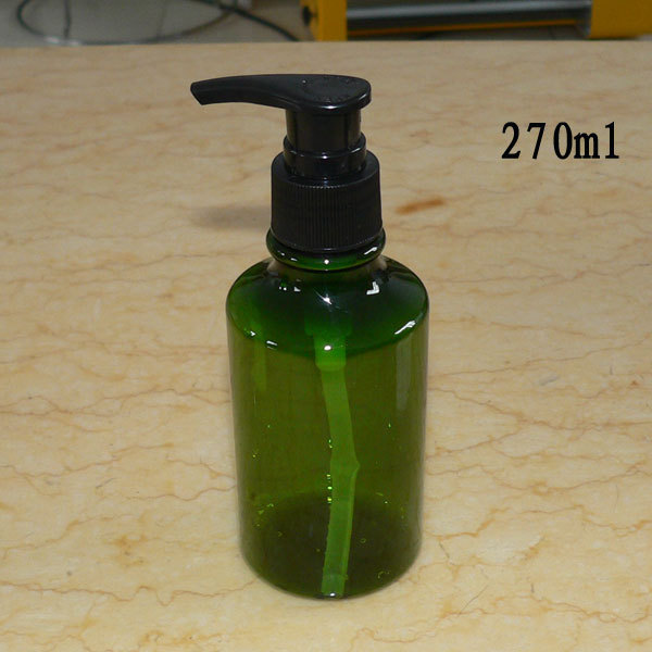 280ml 绿配黑色压嘴 发水瓶 乳液瓶 鸭嘴瓶 化妆品瓶
