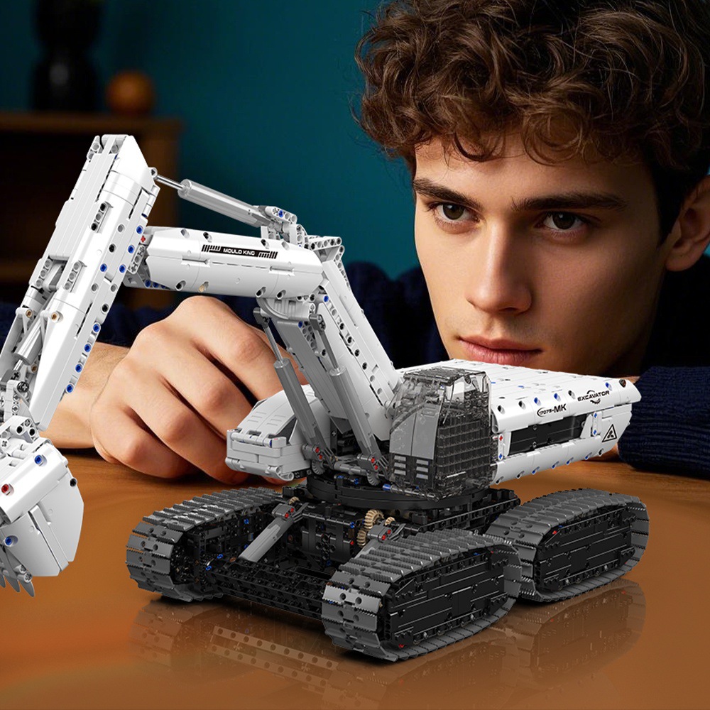 Nuevos productos de ingeniería de astros 17079 excavadora de ciencia ficción gran juguete de construcción de bloques de alta dificultad para ensamblar regalos para niños