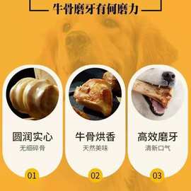 磨牙棒狗耐咬骨头大中型犬牛棒骨宠物零食补钙除口臭泰迪金毛马犬