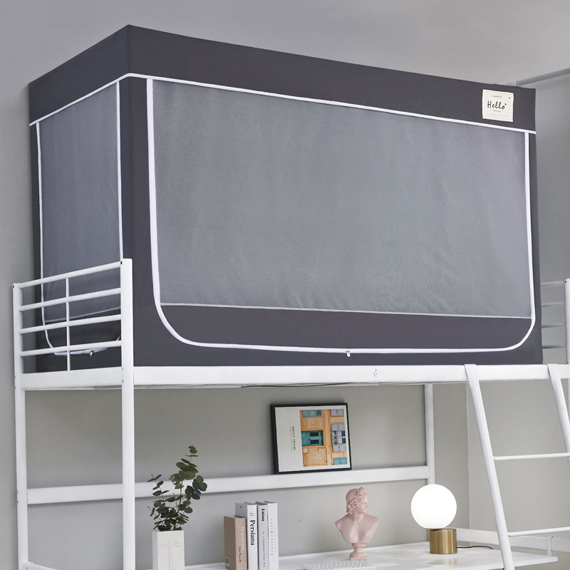 2022 nuevo B22 cifrado a prueba de polvo estudiante mosquitera color sólido 90cm soporte Acero inoxidable pintura gris
