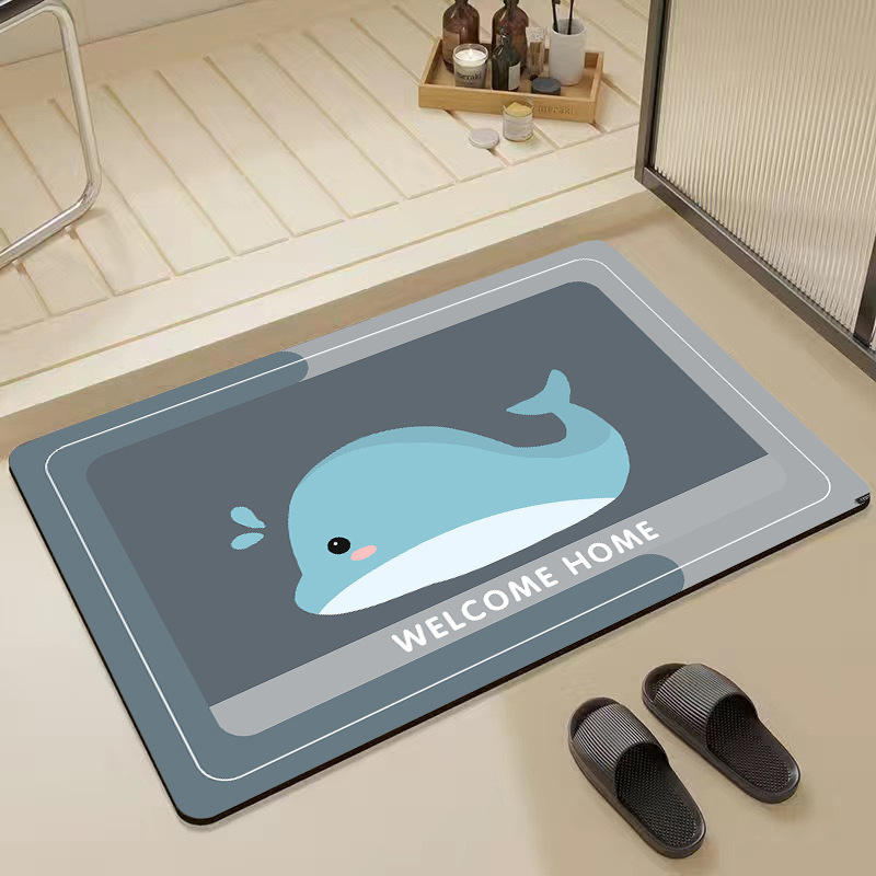 珪藻泥フロアマット浴室トイレドア吸収性マット滑り止め家庭用トイレ足マットカーペット玄関ドア|undefined