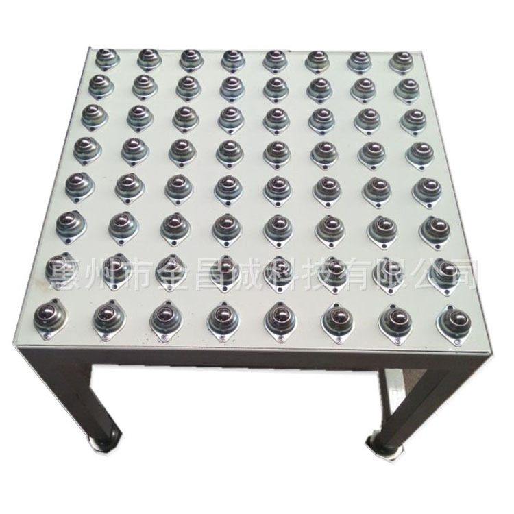 厂家直供仓库物流分拣流水线设备牛眼台可升降移动转弯万向台