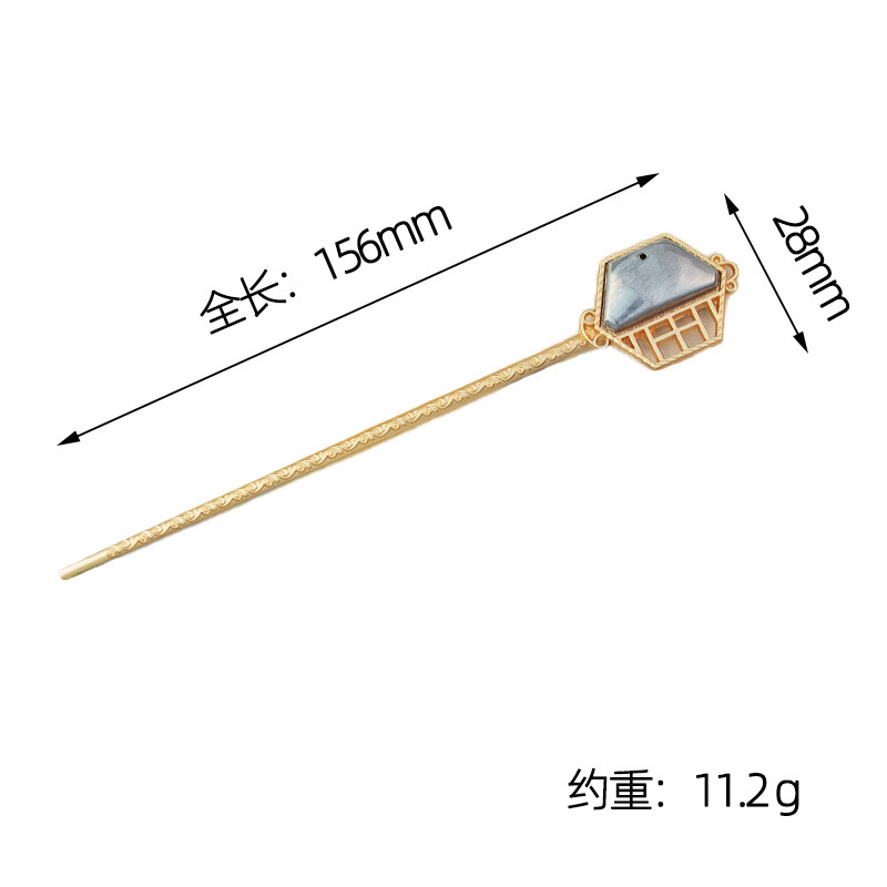 古風ヘアピンdiy宋錦貼り布芸蓋付きヘアピン底胚保色合金部品材料|undefined