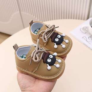 Spring and Autumn Baby Shoes, Toddler Shoes, Soft-Soled Non-Slip Shoes for Boys and Girls, 0-1-2 Years Old Lace-Up Shoes