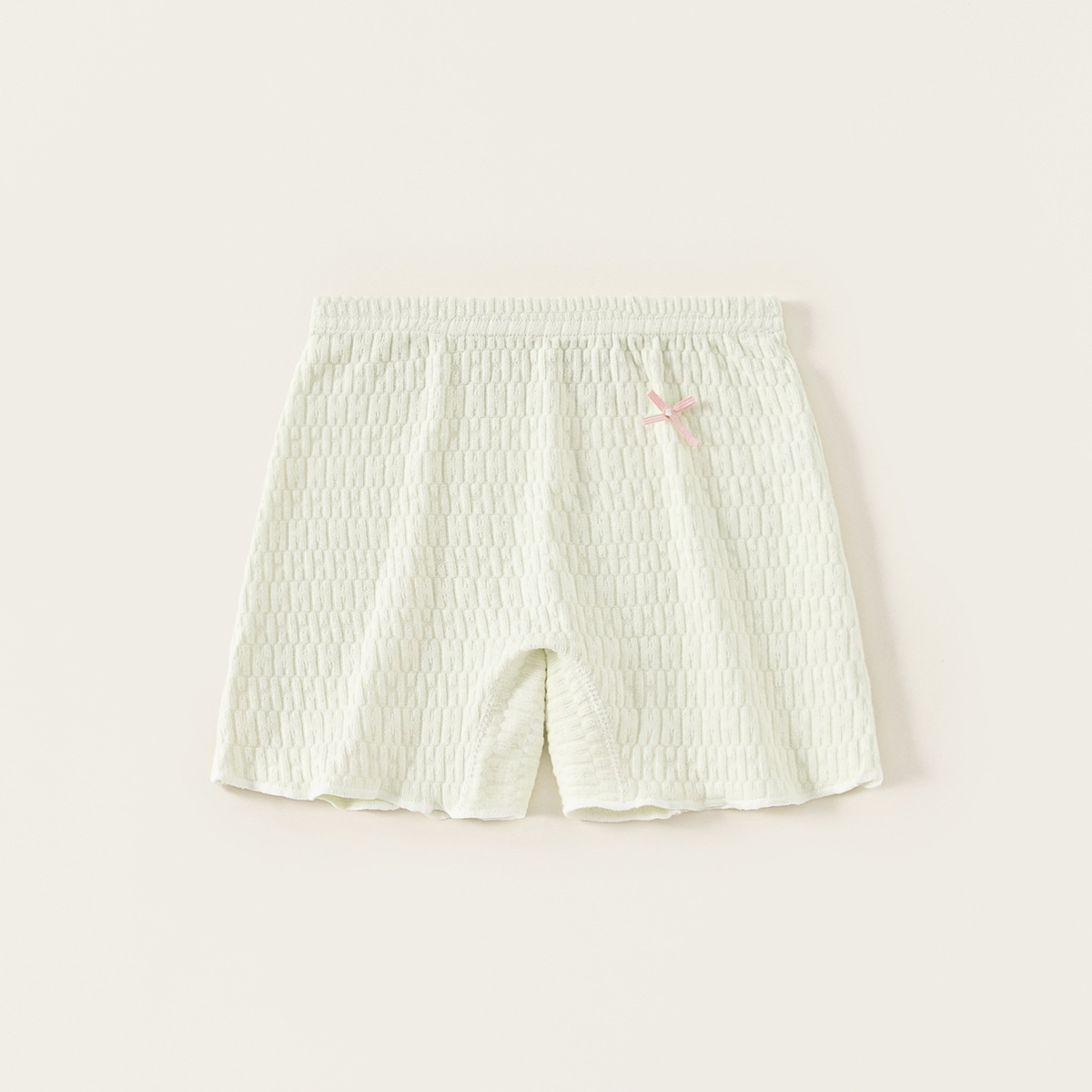 Youbao ropa para niños leggings para niños, ropa para niños, pantalones cortos con orejas de madera con lazo, pantalones de seguridad de color sólido para niñas de verano