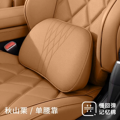 Waist support – lumbar support cushion, car - autumn-mountain-chestnut1-piece-lumbar-support-cushion