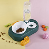 Automatic continuous water feeding drinking water dual -use bowl pet double bowl cat, dog bowl cat, cat and cat, dog food pot cat rice bowl cat bowl