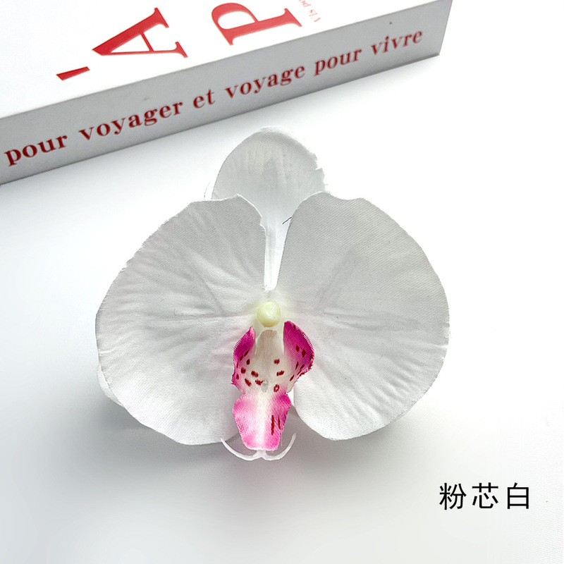 造花胡蝶蘭の花 DIYヘアアクセサリー ヘアピン フェイクフラワー DIYヘアピン 衣装アクセサリー デザートテーブル製作|undefined