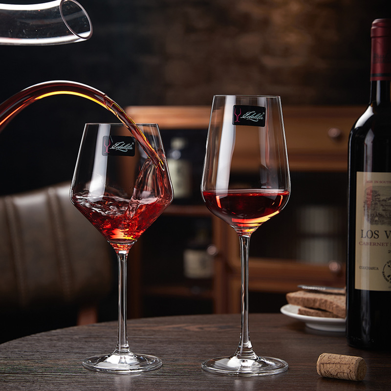Copa de vino tinto de cristal clásico de Yidelita Copa de vino Copa de vino Copa de vino Marca de primera clase Logotipo imprimible