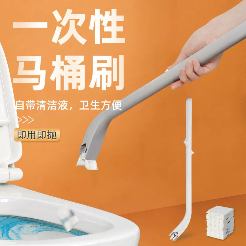 Disposable toilet, brush, changeable set