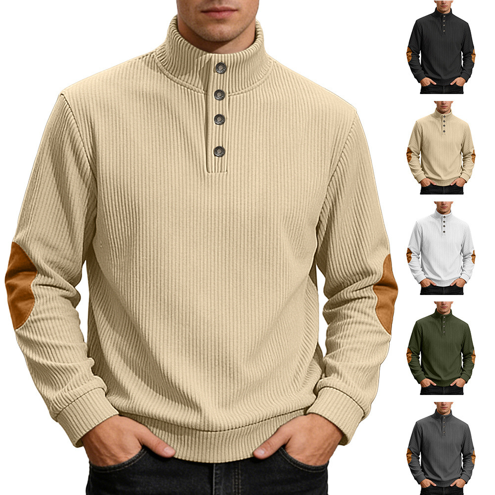 Nuevo Europa y los Estados Unidos transfronterizos primavera y otoño chaqueta de hombre de alta calidad chaqueta casual de moda camiseta de manga larga chaqueta caliente