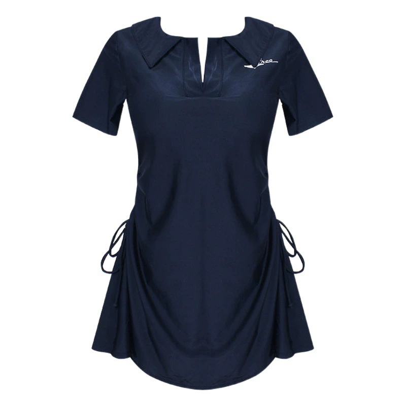 Купальник больших размеров прикрывает телесный и выглядит похудеть. Взгляд для полных женщин с профессиональной спортивной юбкой в стиле горячего источника, новый модный купальник с короткими рукавами.