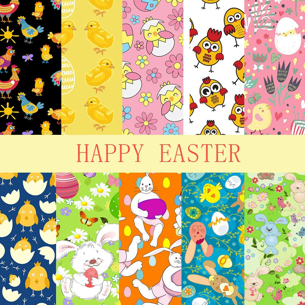 Rabbit, digital cotton cloth
