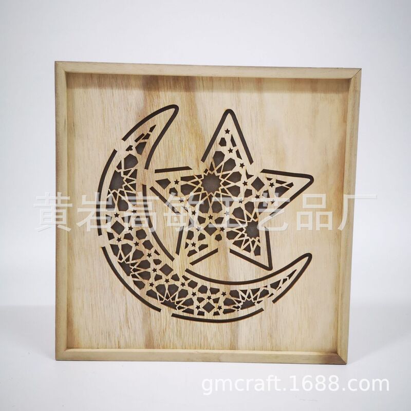 Wooden LED Light Frame Home Decoration Craft Pendant Gift Hanging Frame Wall Hanging Picture Frame Wooden LED Light Frame Home Decoration Craft Pendant Gift Hanging Frame Wall Hanging Picture Frame