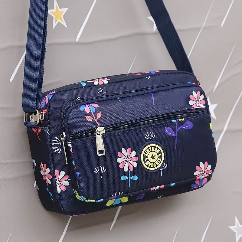 Nueva bolsa de tela de flores, bolsa de media edad, bolsa de tela de Oxford, bolsa de hombro, bolsa de mujer, bolsa de lona al por mayor