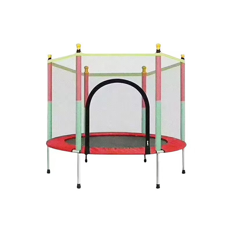 Trampolín para niños con red de seguridad, uso interior y exterior, fitness interactivo para adultos y niños image 6