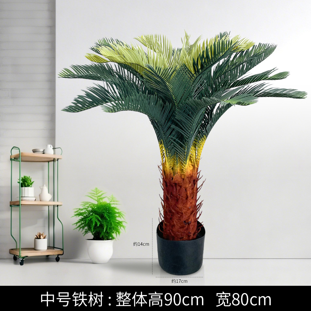 Planta artificial de interior – maceta decorativa con ave del paraíso, árbol viajero y bonsái falso
