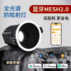 已接入米家APP智能语音射灯批发 深防眩高显指.调光调色无主射灯