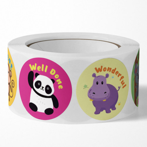 Round wedding cute children cartoon sticker thank you sticker holiday teacher reward sealing sticker