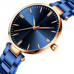 MINI FOCUS品牌時尚商務女表日本機芯防水太陽紋精鋼錶帶0265L