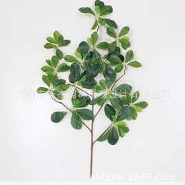 仿真福禄桐叶人造阻燃树叶假花干花仿真花枝树叶树藤蔓藤挂壁装饰