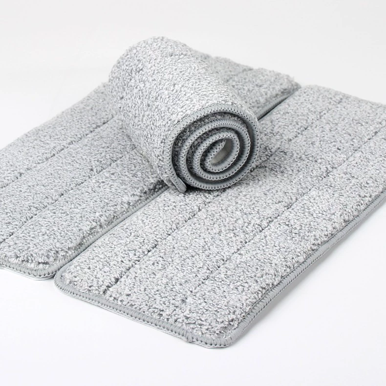 Производитель трансграничных беспроводных плоских швабр с насадкой из ткани, ленивые оптовые самоклеящиеся сменные насадки из утолщенного серого волокна