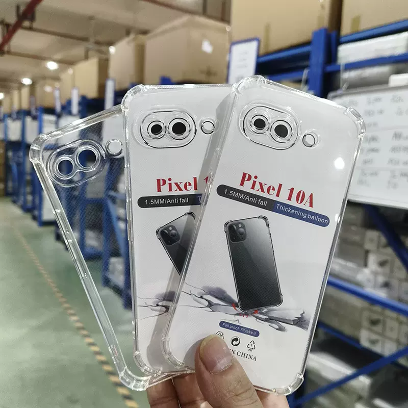 适用google 10a pixel8 谷歌9pro xl气囊透明四角防摔手机保护套