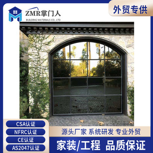 Cross-Border Remote Control Electric Aluminum Plate Glass Garage Door See-Through Aluminum Plastic Plate Aluminum Alloy Glass Garage Door