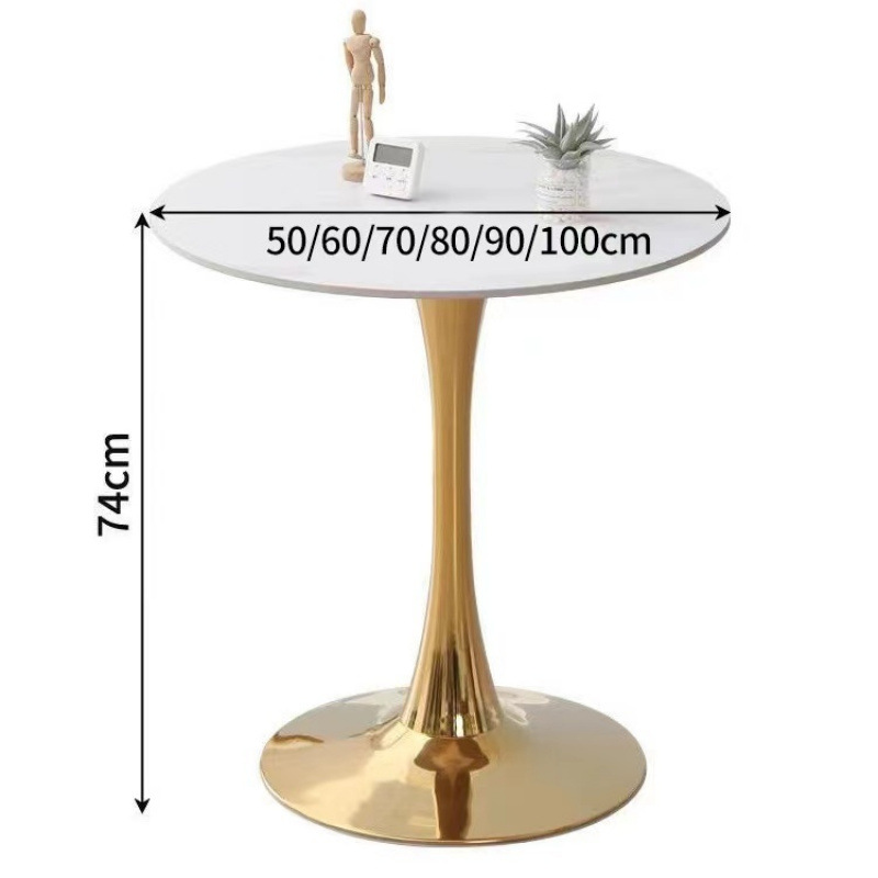 Snow mountain white + gold plating (high-quality rock slab)