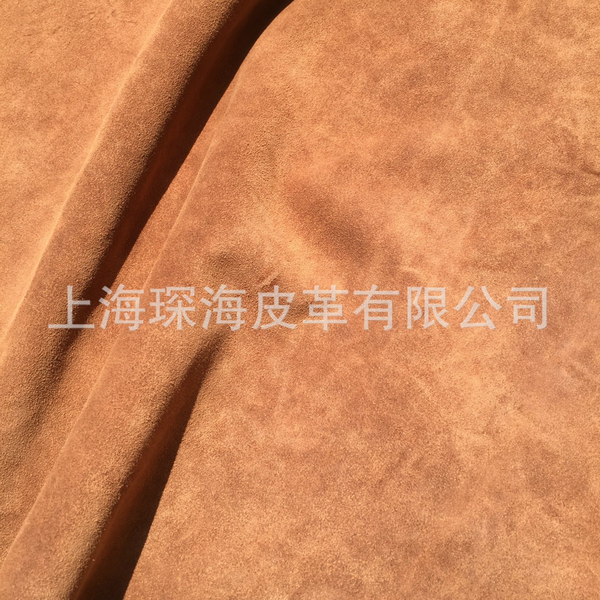 反绒皮 二层黄牛皮 牛皮面料  皮革皮料 二层牛绒 牛绒皮 土黄色