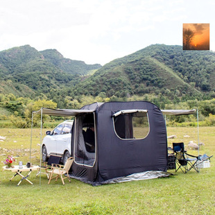 Factory direct car rear extension trunk self-driving tour car side tent side tent top loading canopy awning automatic exemption