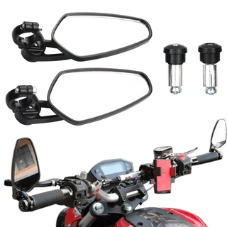 爆款摩托车手把镜 改装后视镜车把镜手把镜倒车镜 普通盒