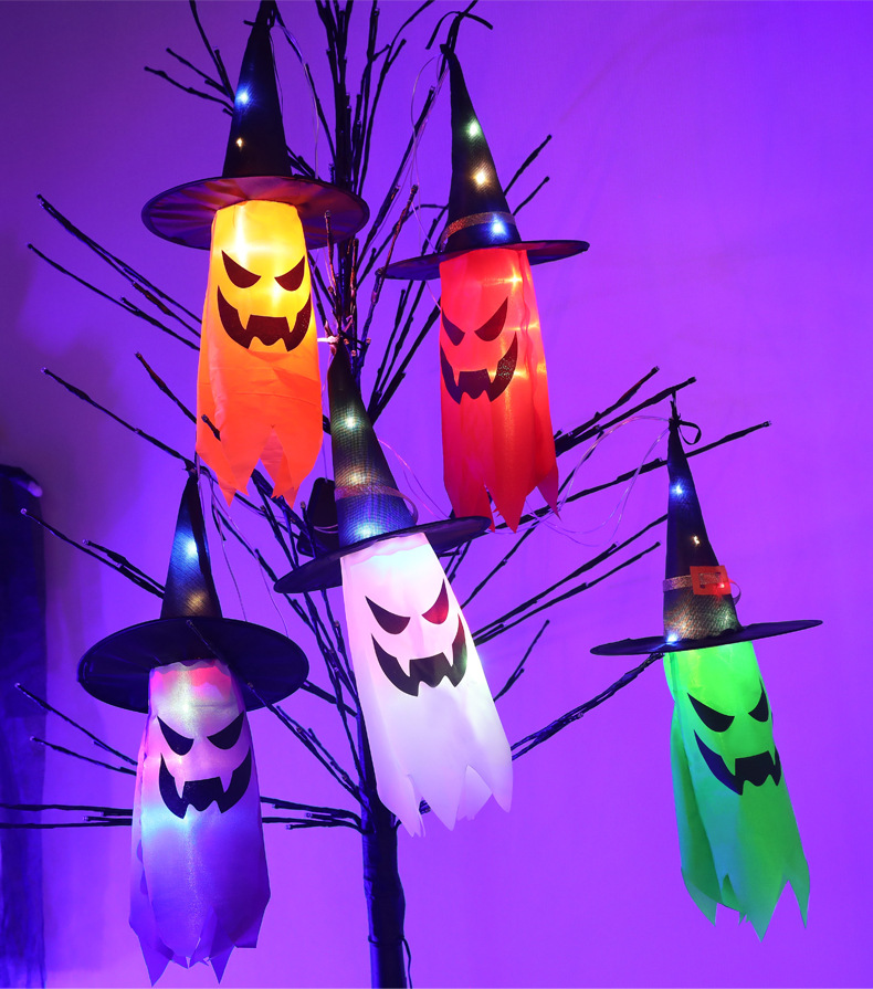 Halloween Süß Geist Kunststoff Gruppe Lichterkette display picture 1