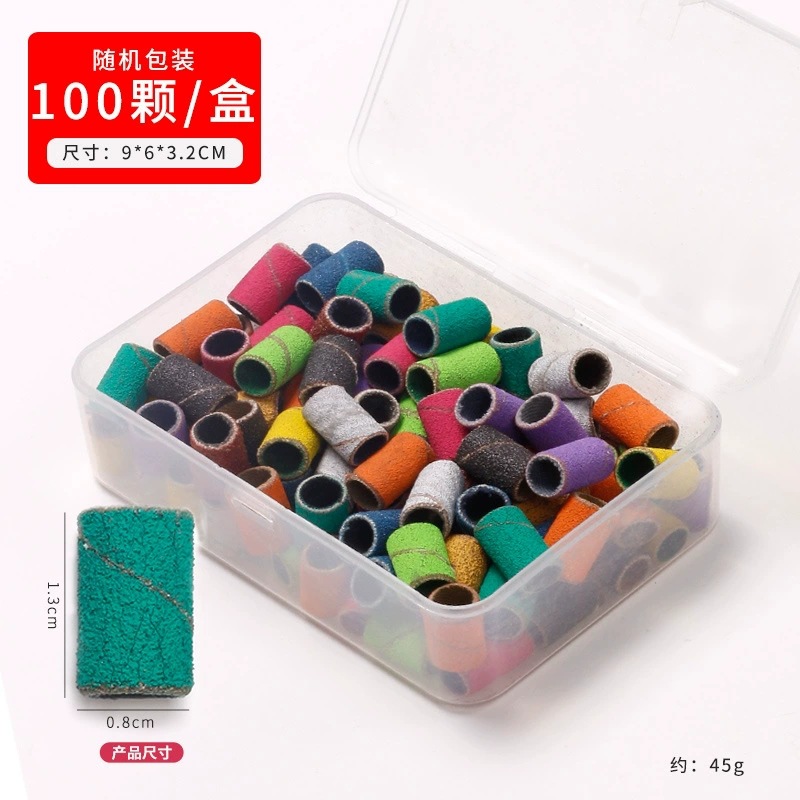 Anillo de lija de pulido de uñas, anillo de lija de pulido de pulido de color especial para máquina de pulido