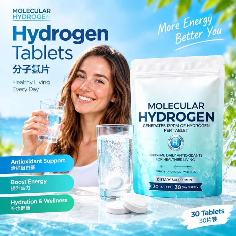 Cross-border export of hydrogen tablets, hydrogen water tablets, effervescent tablets, dietary supplements, H2 tablet candies Cross-border export of hydrogen tablets, hydrogen water tablets, effervescent tablets, dietary supplements, H2 tablet candies