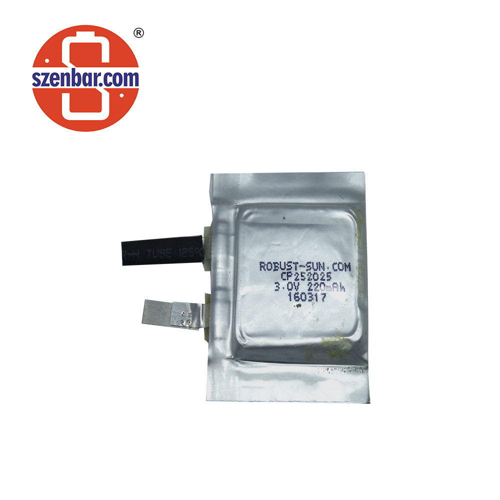 超薄一次性软包异形锂锰电池系列型号CP252025 CP253428 CP254442