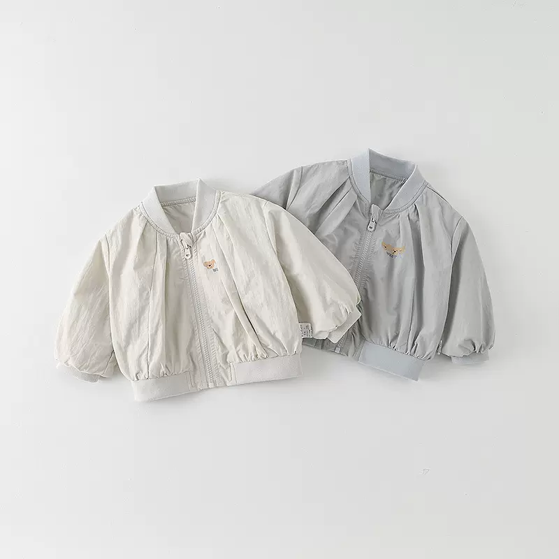 男童外套春季韩版新款百搭婴幼儿印花拉链衫男宝洋气夹克上衣 a类