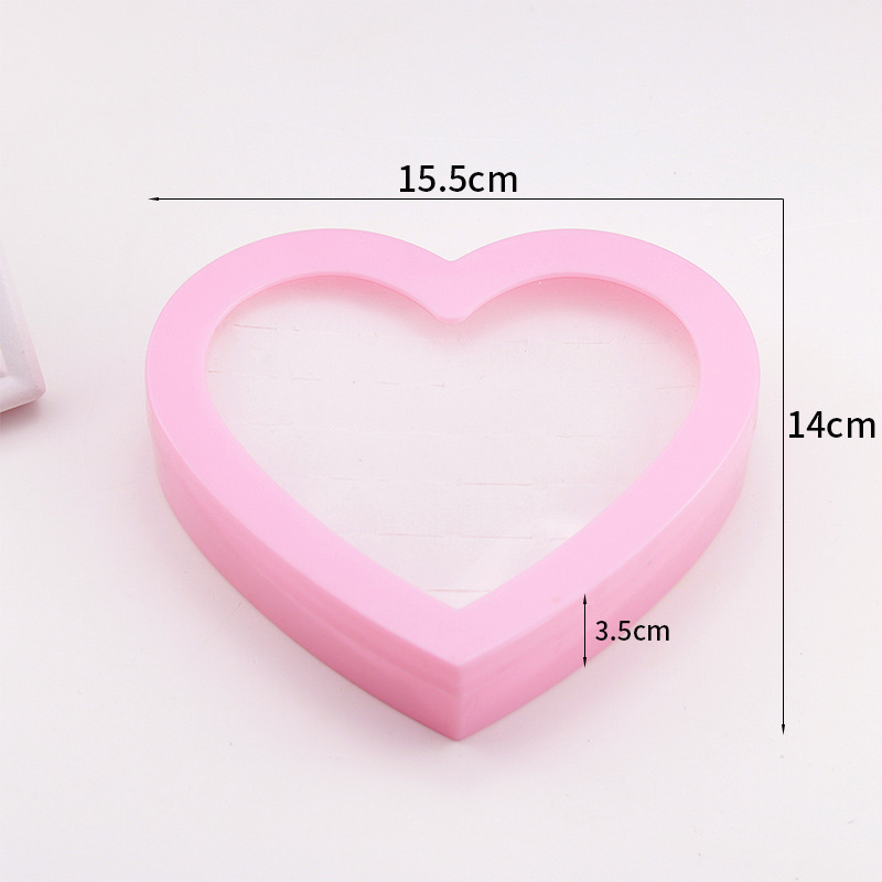 Pendientes anillo caja de almacenamiento pequeña exquisita caja de pendientes joyería simple clip de oreja caja de organización portátil pendientes caja de joyería