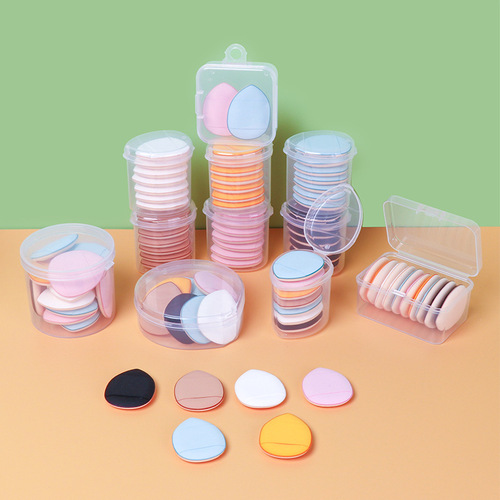 Cross-border hot selling finger powder puff air cushion concealer foundation puff fingertip mini water drop dry and wet dual-use thumb powder puff