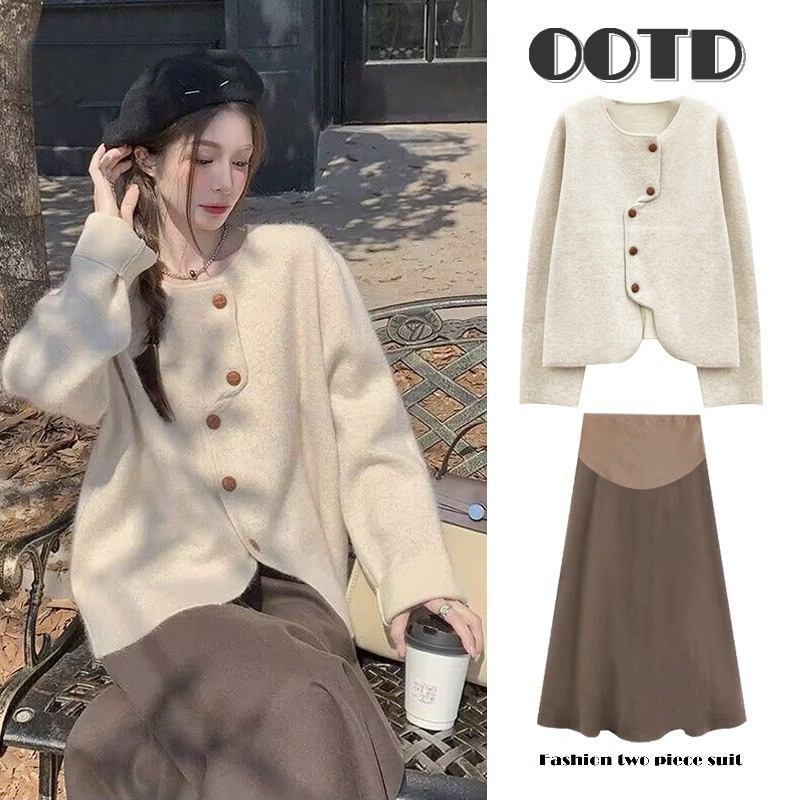 2026 Autumn/Winter Fashionable and Stylish Sweater + Maternity Skirt Two-Piece Set for Pregnant Women 2026 Autumn/Winter Fashionable and Stylish Sweater + Maternity Skirt Two-Piece Set for Pregnant Women